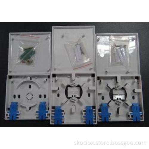 Socket Panel , Fiber Optic Terminal Box Used in FTTH indoor